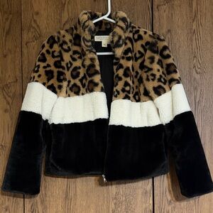Saltwater LUXE Animal Print Faux Fur Coat